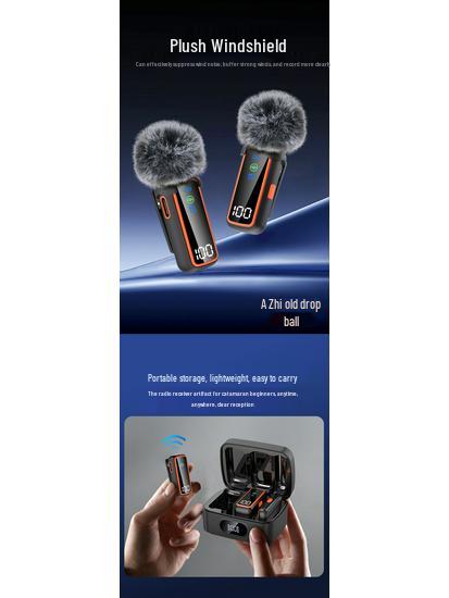 H6AI Wireless Lavalier Microphone: Noise Cancelling, Ideal for Outdoor Mobile Streaming, Recording, and Interviews