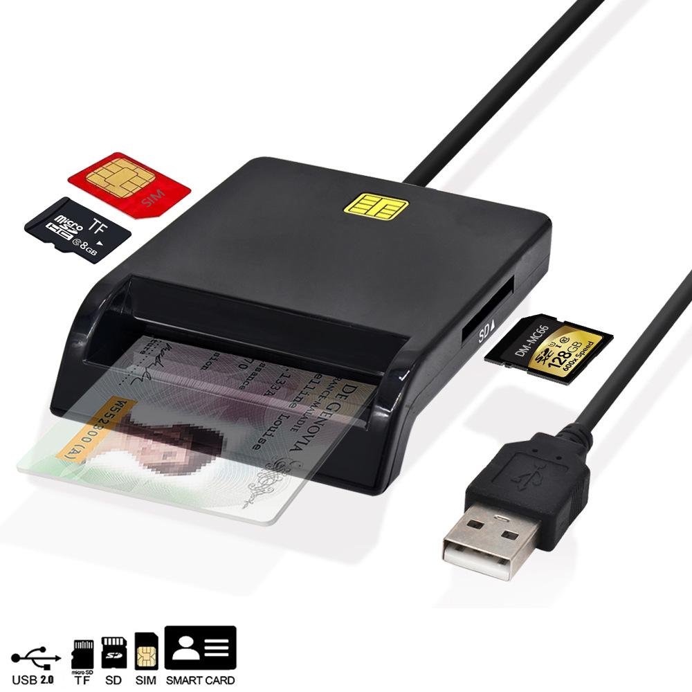 USB 2.0 Type-C считыватель смарт-карт: Универсальное решение для карт IC, банковских карт, SIM-карт, удостоверений личности и CAC