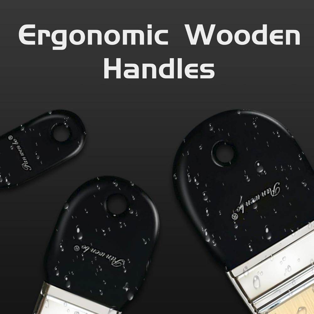 Кисти для рисования с деревянной ручкой Мягкие мазки Волосы Щетка для мытья Студенты