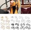 2 Pieces Metal Oval Rings Buckles Spring Key Rings Spring Keyring Buckles Bag Accessories for Purse Bag Handbag Straps