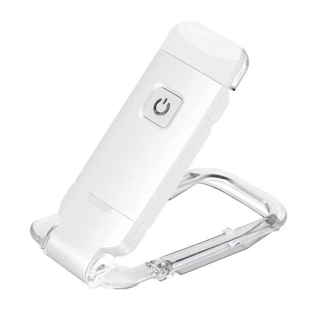 USB Rechargeable Reading Light Clip-On, Adjustable Portable Bookmark Light