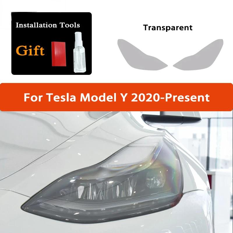 For Tesla Model 3 Y Model X S 2015-2025 HD Car Headlight Protective Film TPU Sticker Headlamp Taillight Fog Lamp Protective Film
