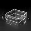 50 мл мини-маленькие квадратные прозрачные пластиковые коробки для хранения упаковочная коробка