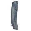 Mens Relaxed Fit Washed Distressed Denim Cargo Pants With Patch Pocket Detail Streetwear Style