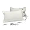 One Pair Of Washable Pillowcase Soft Comfortable Solid Color Pillow Case 48*74cm Pillow Cover Nordic Living Room Home Decoration