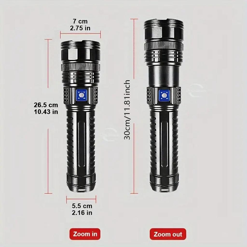 1PC most powerful LED flashlight, tactical flash, remote spotlight, torch emergency light with COB light
