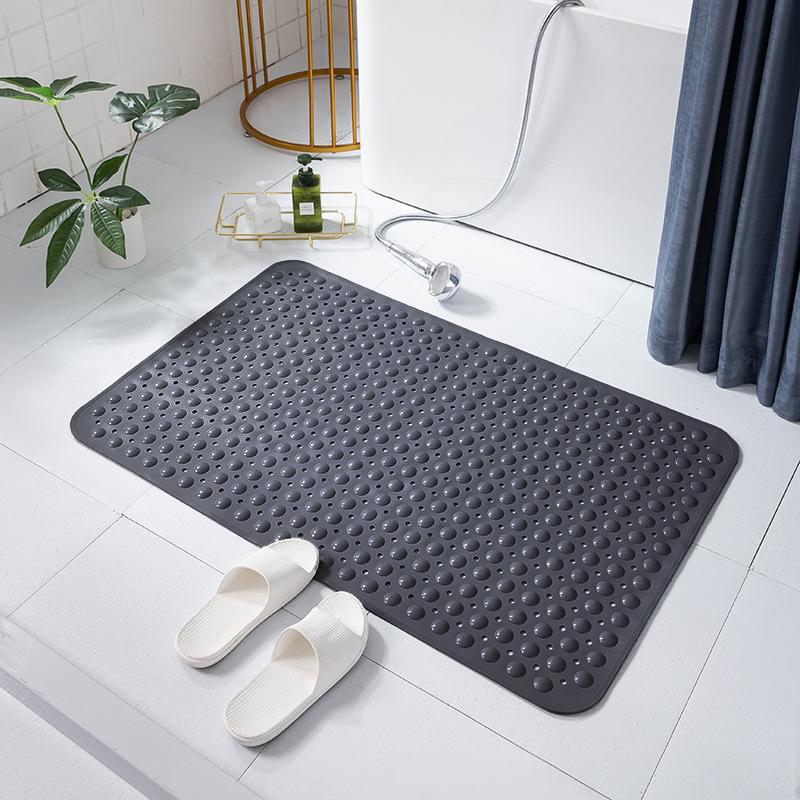 Thickened Extra Large Non Slip Bath Mat With Strong Suction Cups Drain Holes Perfect For Home Bathroom Shower Tub Use