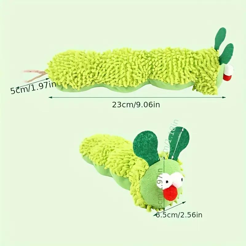 Caterpillar Design Cat Toy, Pet Plush Poison, Fun Pet Supplies, Pet Toys, Cat Supplies, Interactive Cat Toy
