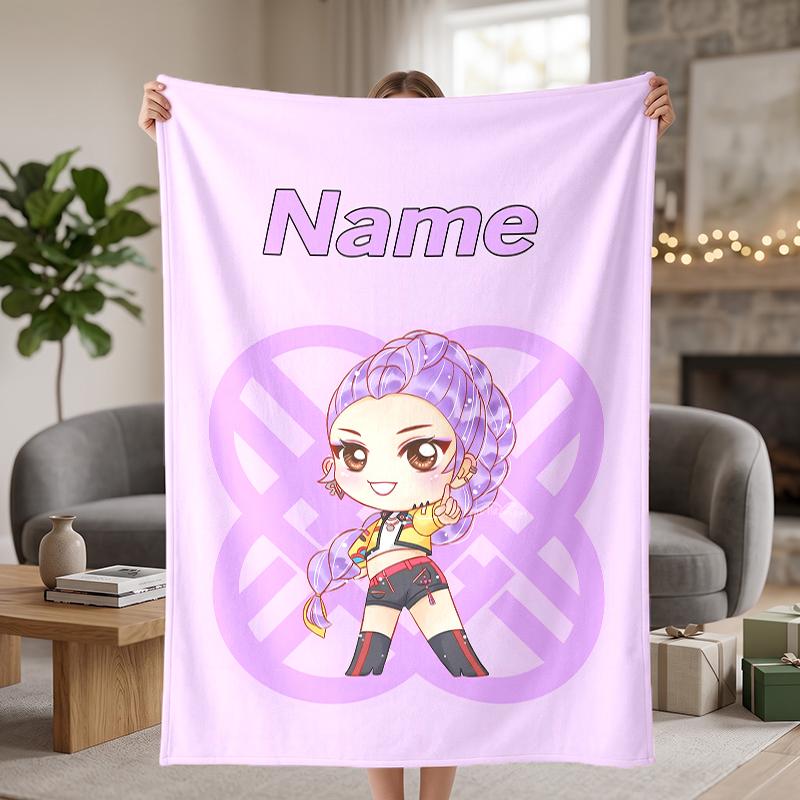 rumi Custom Flannel Blankets Soft Warm Cozy Throws for Home Decor Holiday Gifts