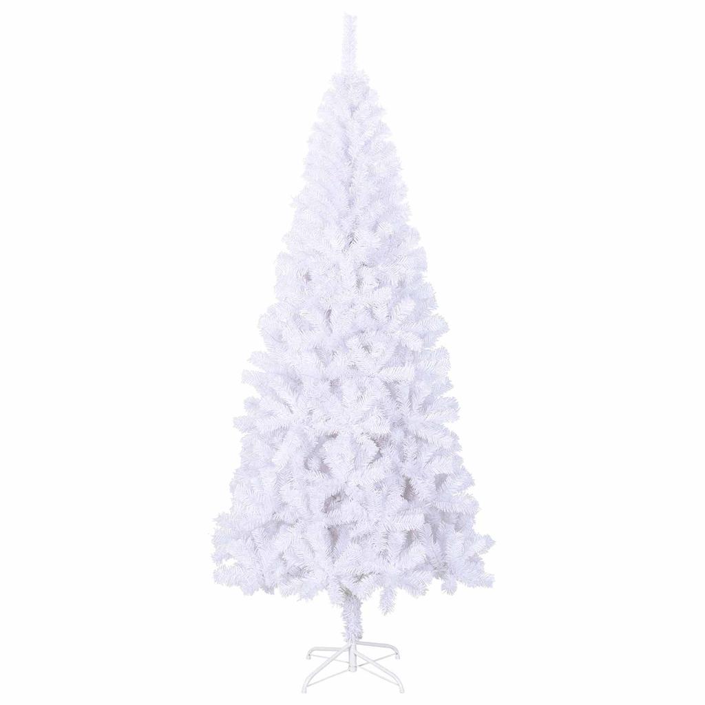 Artificial Christmas Tree White 180 cm PVC and Steel