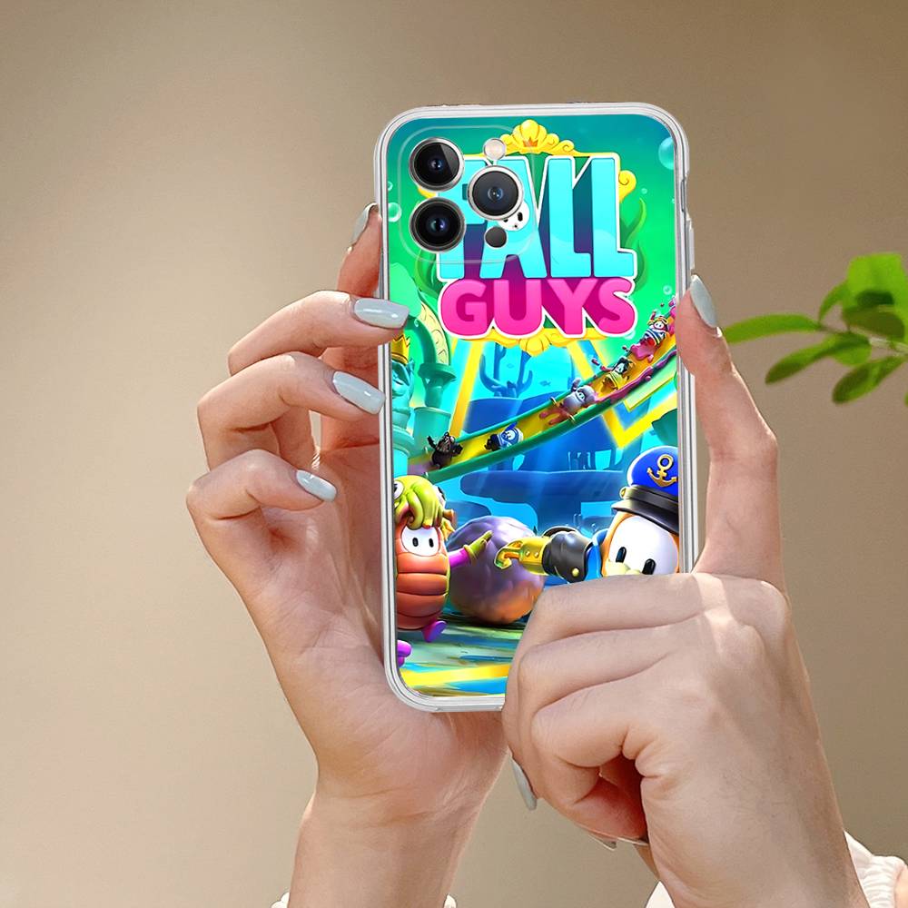 F-Fall G-Guys Party Game Phone Case For IPhone 17 16 15 14 13 12 11 Pro Max Plus Soft Cover Personalized DIY