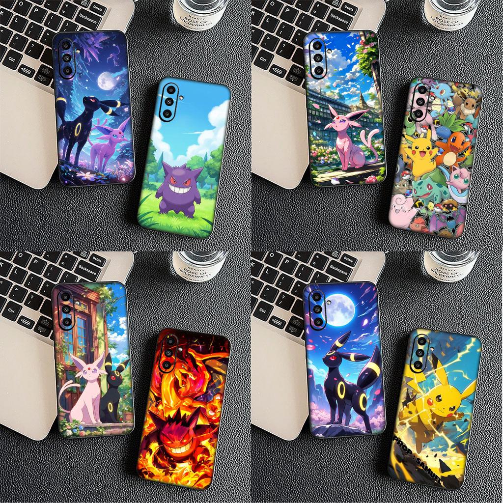 for Motorola Moto G86 G57 G67 G24 G15 G54 Power G13 G14 G34 G35 G45 G53 G55 G64 G75 G72 Case Espeon Umbreon Gengar P-Pikachus