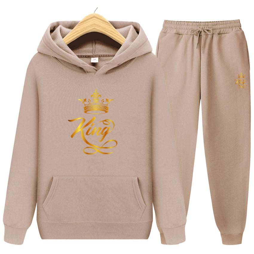 Мужские и женские толстовки с капюшоном, спортивные костюмы, модные толстовки с капюшоном для мужчин и женщин, толстовка с принтом короля, уличная одежда, спортивный костюм, свободные топы