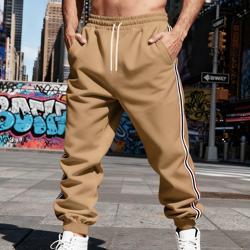 Outdoor Men's Loose-Fit Casual Minimalist Vintage Training Jogging Trousers