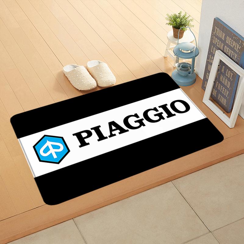 Foot Rug Welcome Floor Mat for Entryway Italy PIAGGIOs Motorcycle Hallway Carpet Kitchen Water Absorbed Rugs Fluffy Home Decor