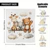 VIKAMA Cartoon Forest Animal Print Blanket, Soft And Warm, Washable, For Bedroom, Living Room Sofa And Afternoon Nap Blanket