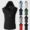 Men's Summer Sleeveless Hooded Vest - Korean Style Fitness Stretch Waistcoat