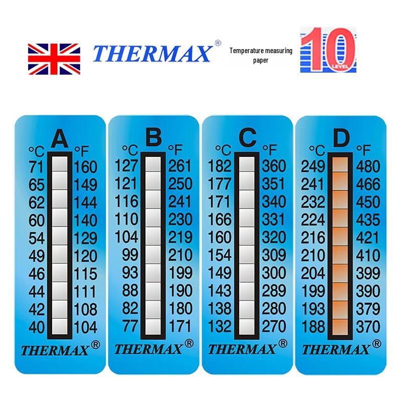 THERMAX UK Импортная лабораторная термобумага для тестирования температуры (Китайская версия)