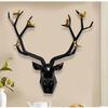 Metal Wall Mounted Deer Head Wall Hanging Home Decoration Perfect for Living Room Hotel Restaurant Bedroom