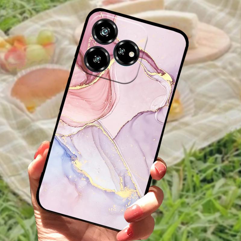 For ZTE Blade V60 Coque Case Nubia V60 Phone Protective Soft Silicone Funda Cover For ZTE Axon 60 4G Z2356 Bumper Fashion Floral