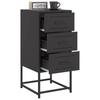 Nightstands 2 pcs Black 36 x 39 x 78 cm Steel