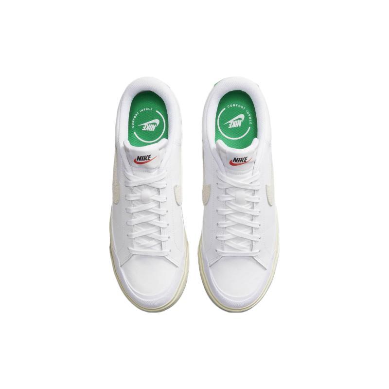 Nike Женские кроссовки Court Legacy Белые/Зеленый стадион FJ5483-100