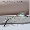 Retro Anti Blue Light Computer Reading Glasses Men Women Ultralight Cr39 Lens Alloy Rim Glasses Optical Hyperopia Glasses +0 125