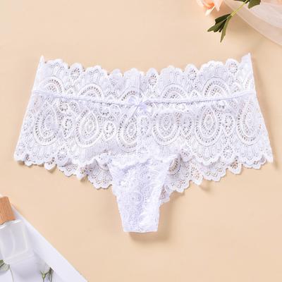 Женское нижнее белье большого размера, 80 кг, сексуальные кружевные трусики для девочек, стринги из чистого хлопка