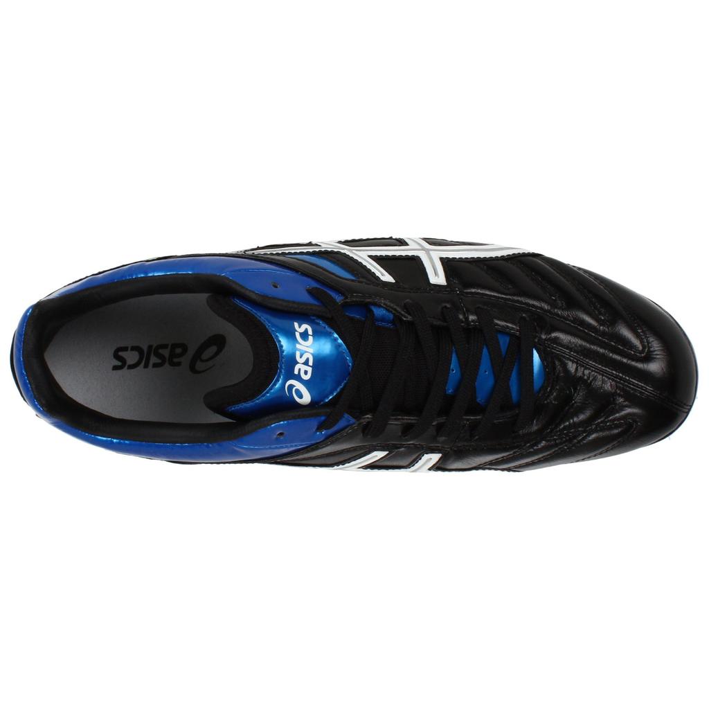 Asics Lethal Tigreor Comfortable Professional Stable SG (Metal Long Studs) Shock Absorbing Durable Soccer Shoes Men Soccer Shoes Blue Black P105L9-005
