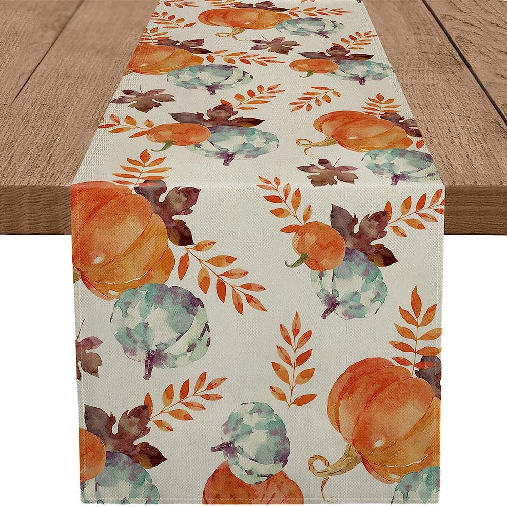 Halloween Table Runners Autumn Decoration Halloween Decoration Table Cover Runner Party Table Cloth New Year's Decor