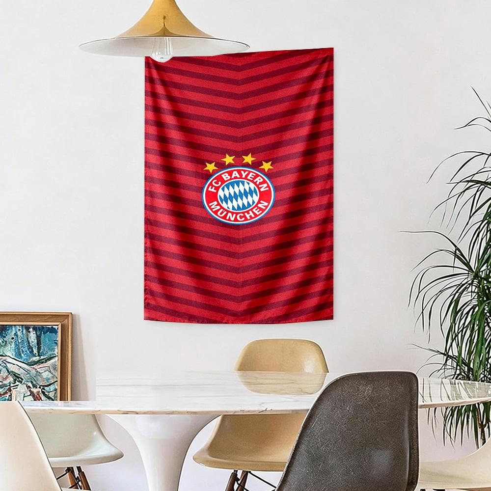 Bayern Munich Crest Wall Decor Tapestry Art For Pet Memorial Birthdaywedding Party Backdrop Family Gift