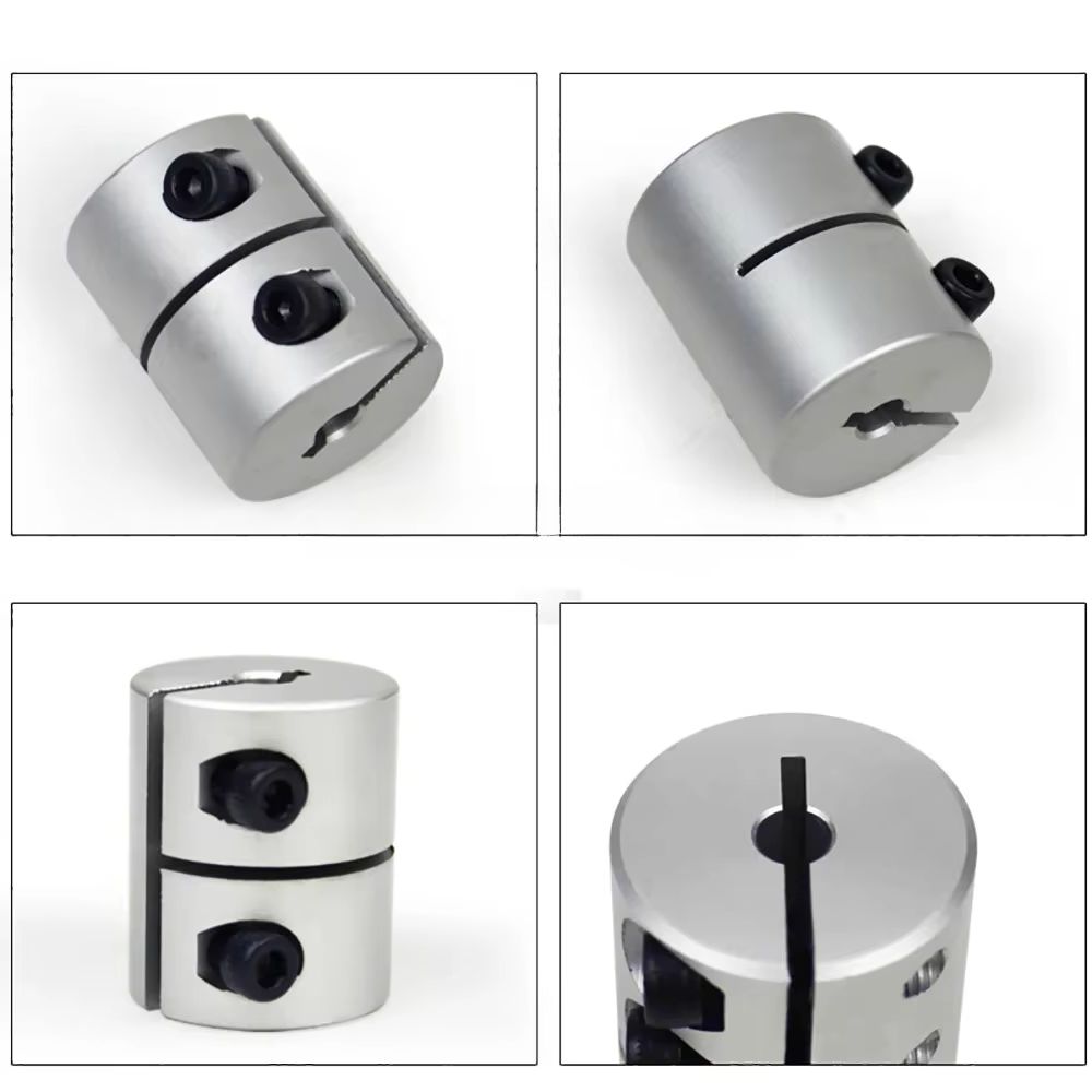 CNC Shaft Coupling Rigid Clamping Jaw Coupling High TEMP 300°C Bore 4/5/6 / 6.35 / 7/8/10 mm Motor shaft Joint Connector Motor