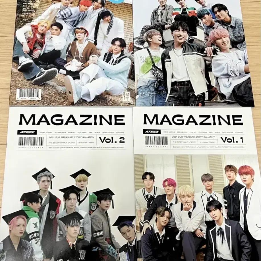 ATEEZ Magazine Unboxing Set Used