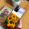 Цветочный чехол с подсолнухом для Xiaomi Redmi Note 14 Pro 13 12 11 10 15 Pro Plus Redmi 15 C 13 10C 12C 13C 14C