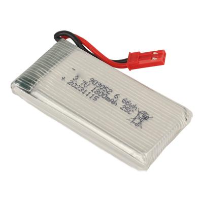 3.7V 1800mAh 25C Литиевая батарея для RC квадрокоптера X5SW, дрона, вертолета, батарея 903052 с красным разъемом JST