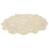 Высококачественная салфетка, скатерть, мат, кружевная круглая скатерть, белая/бежевая, 40 см/15,74 дюйма, хлопок, кантри, винтаж