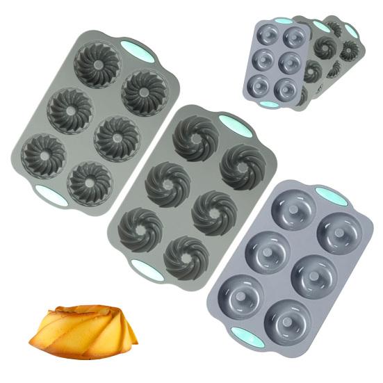 Рождественская силиконовая форма для торта, жаростойкая форма для выпечки печенья, тостов, кубиков льда, антипригарная, легко извлекаемая, форма для десерта