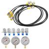 Excavator Hydraulic Pressure Test Kit with Testing Point Coupling and Gauge