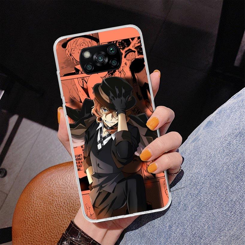 Чехол для телефона Bungo Stray Dogs Manga для Xiaomi Poco X5 X6 X7 Pro X4 Gt F7 Ultra M8 M7 Redmi 15C 15 13C 13 12C 12 Уникальная обложка Coqu