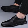 Fashion Summer New Punching Leather Men Oxford Shoes Fashion Hollow Out Man Formal Footwear Business Pointed Toe Casual Breathable Shoes