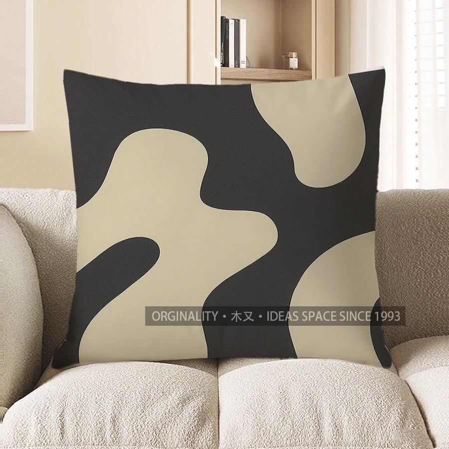 Home Decor Modern Geometric Abstract Pattern Pillow Cover Pattern Cushion Cover Suitable for Sofa Bedroom Car Pillow Cover