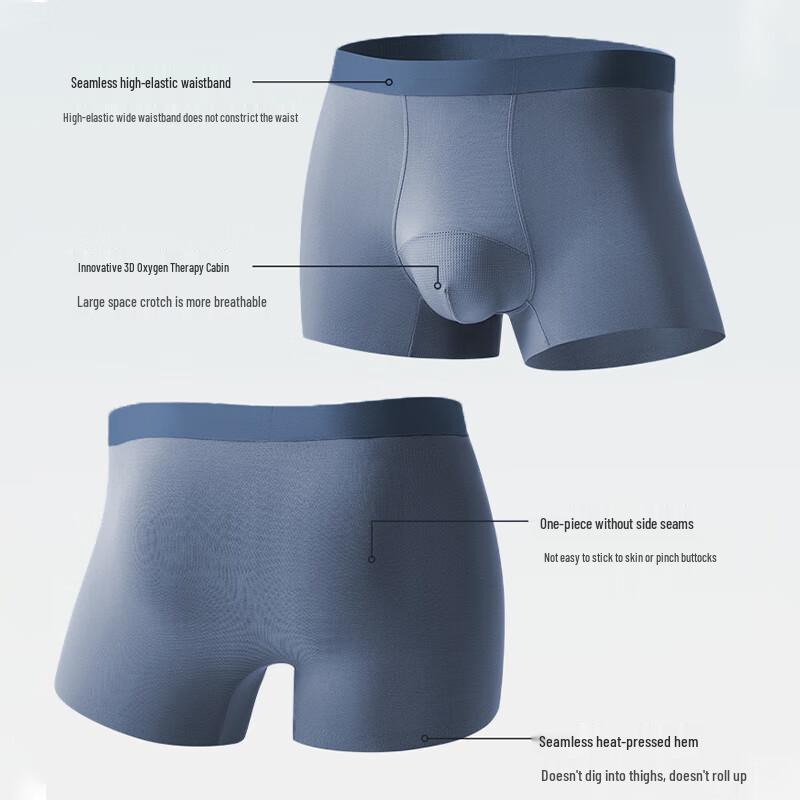 LANGSHA Мужские модальные антибактериальные боксеры-брифы 7A на сезон весна-лето 2025