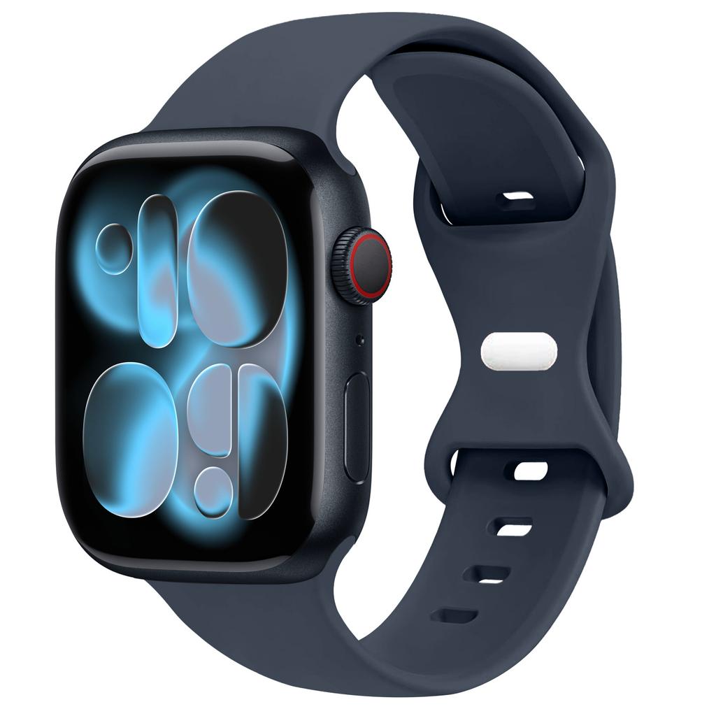 Спортивный силиконовый ремешок для Apple Watch Bands 40мм 44мм 46мм 45мм 41мм 49 42мм Correa Браслет iWatch серия 10 11 9 8 7 ultra 3 SE