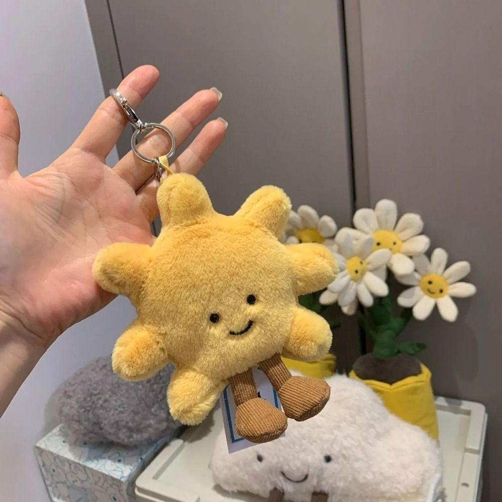 Jellycat Модный Мультяшный Брелок-Подвеска Солнышко Милый Мягкий Плюшевый Подсолнух Брелок-Подвеска Портативная Плюшевая Кукла Подвеска Рождественский Подарок