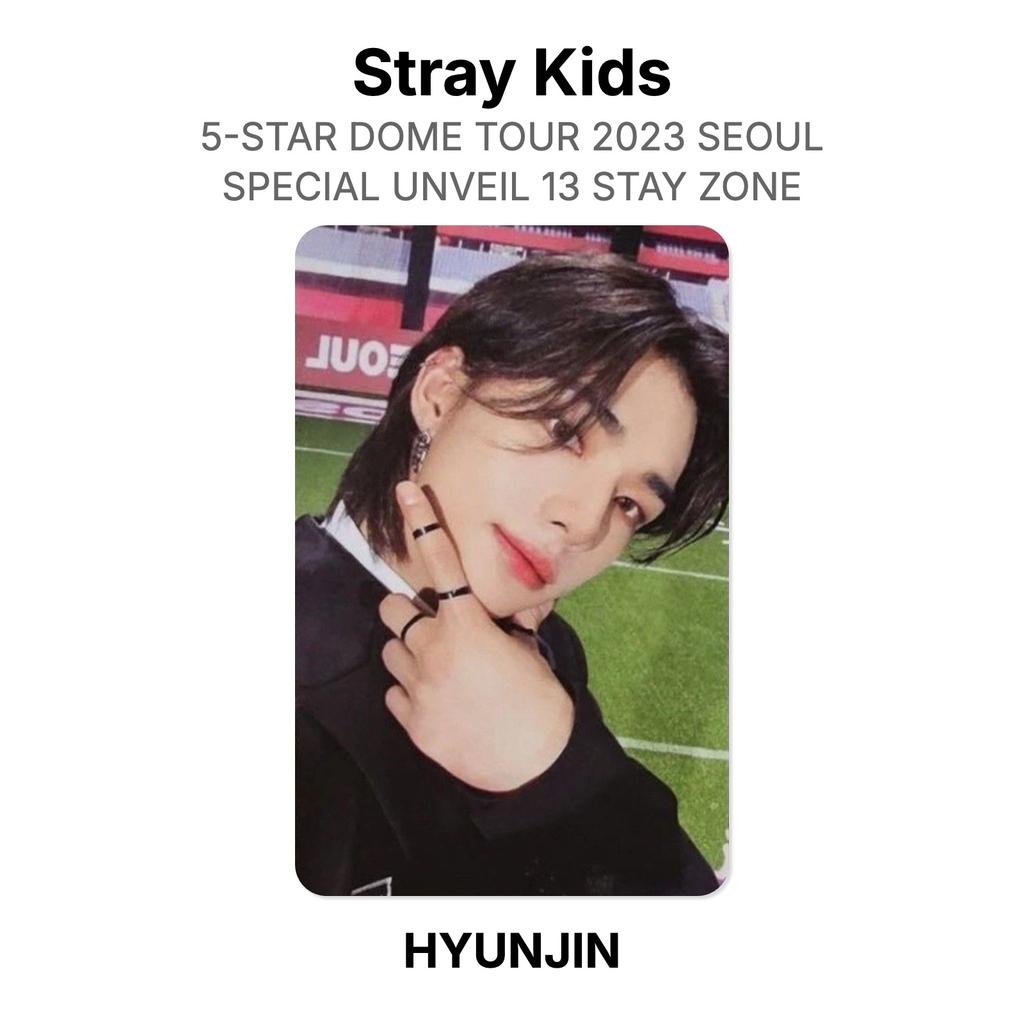 Stray Kids 5-ЗВЕЗДНЫЙ КУПОЛЬНЫЙ ТУР 2023 СЕУЛ СПЕЦИАЛЬНОЕ РАСКРЫТИЕ 13 ЗОНА ПРЕБЫВАНИЯ Официальная фотокарточка