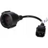 AK-PC-10A Силовой кабель Schuko 3-контактный IEC C14 / EU CEE 7/4 15 см Черный