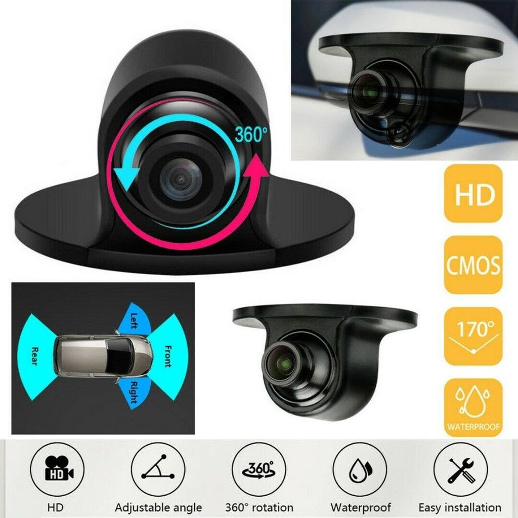 1080P AHD/CVBS Car Rear/Front/Side View Camera Kit - Night Vision Backup Cam with Parking Guide Mirror
