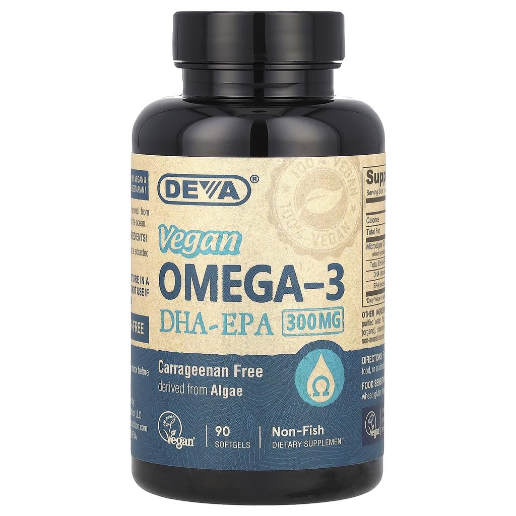 Vegan Omega-3, Dha-Epa, 300 Mg, 90 Vegan Softgels
