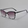Trendy Gray Lens Presbyopia Eyeglasses Men Women Fashion Reading Sunglasses Large Frame Far-sighted Eyewear 0 To +4.0