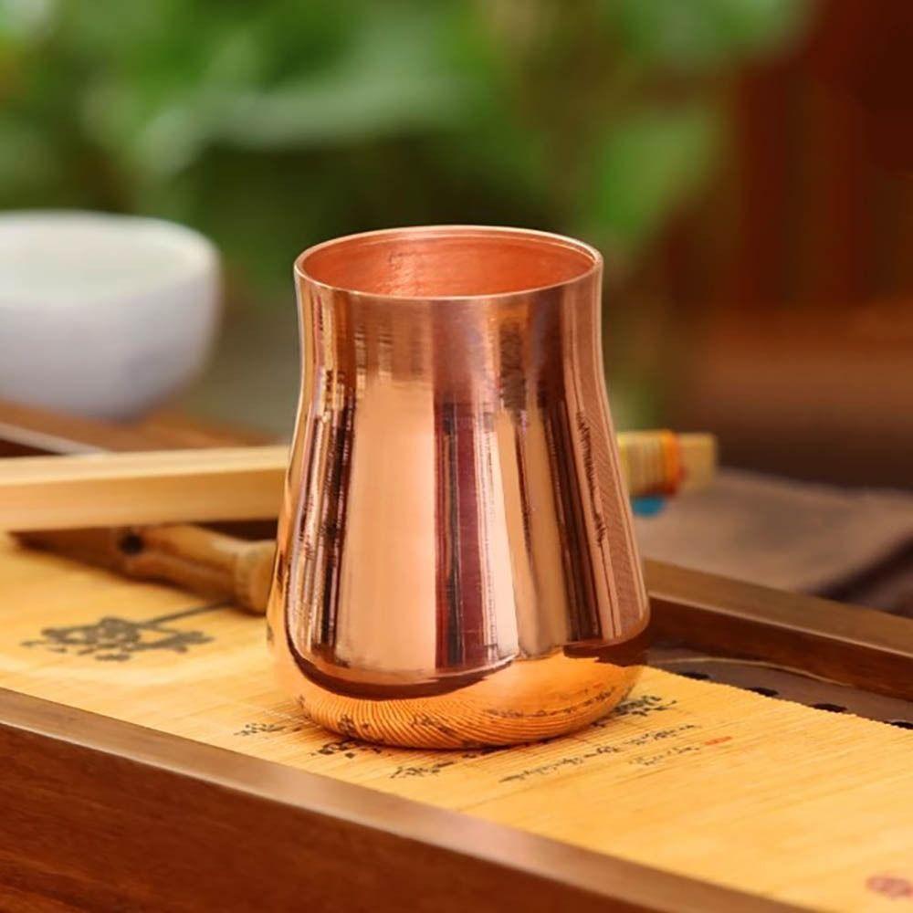 Handcrafted Pure Copper Mug 350 ml Capacity Drinkware Mug Vintage Copper Moscow Mug  Breakfast Use